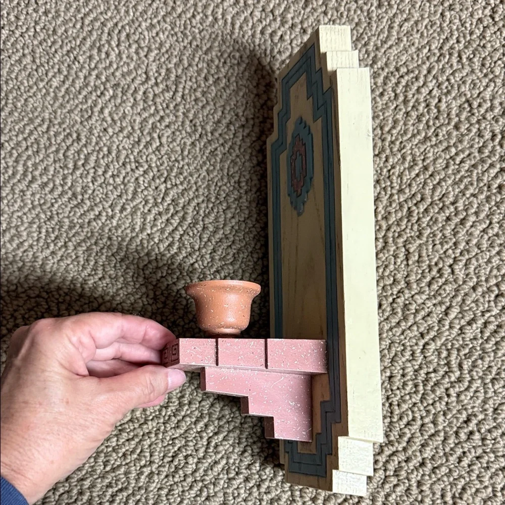 Vintage Home Interiors Burwood SouthWestern Melamine Wall Sconces Candle Holder